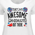 thumbnail image 4 of Inktastic That's My Awesome Granddaughter Out There Cheerleader Women's Plus Size T-Shirt, 4 of 5