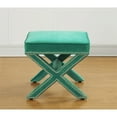 thumbnail image 6 of Reese Green Velvet Ottoman, 6 of 7