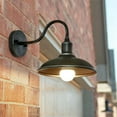 thumbnail image 2 of 2X LED Gooseneck Barn Light Outdoor Wall Lamp Front Porch Farmhouse Fixture Garden Lights, 2 of 7