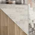 thumbnail image 3 of HomeRoots 559006 7 x 10 ft. Abstract Distressed Rectangle Area Rug, Cream & Brown, 3 of 7