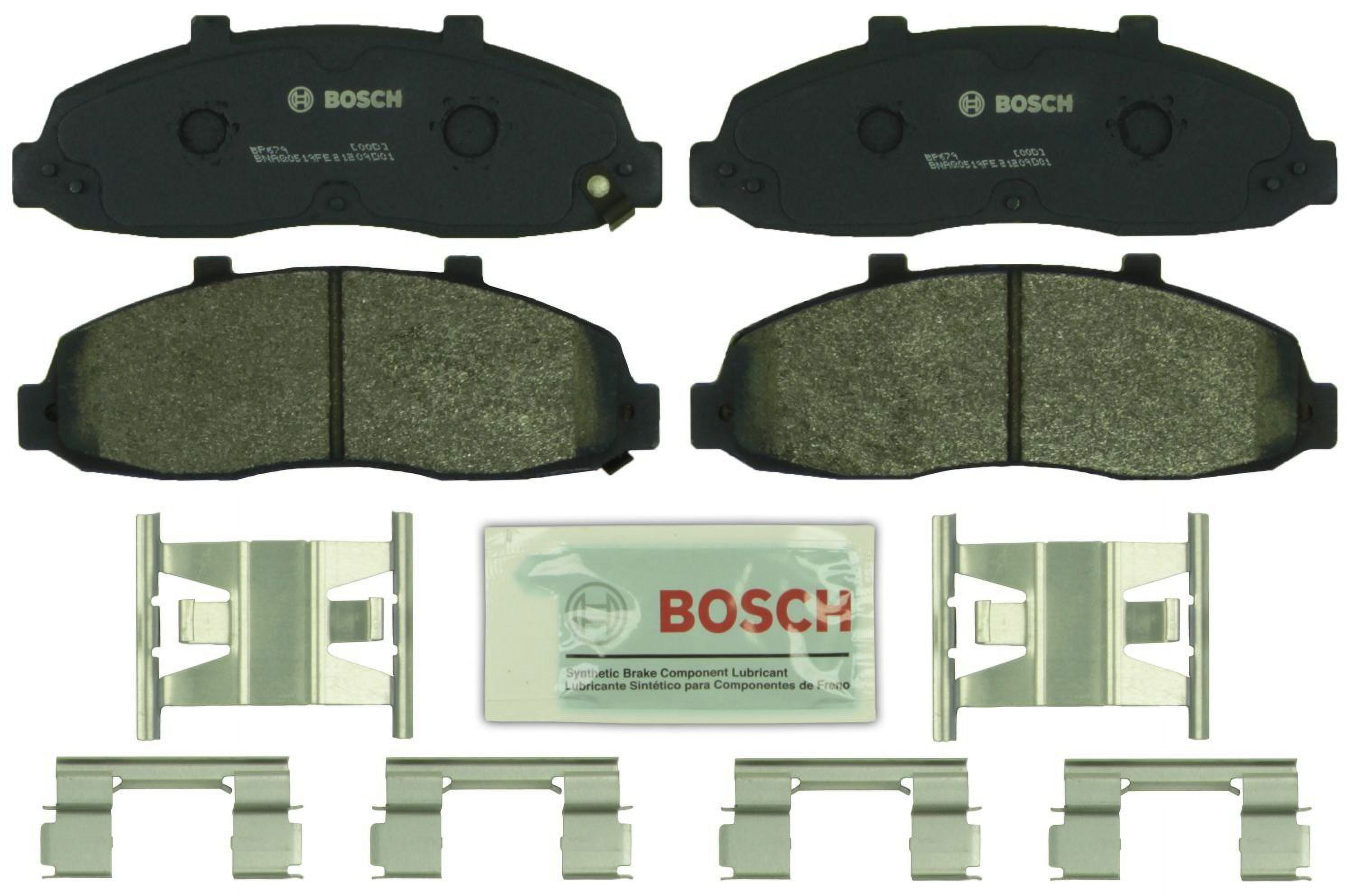 Bosch BC1589 QuietCast Premium Ceramic Disc Brake Pad Set For Select Chrysler Pacifica, Town & Country; Dodge Grand Caravan, Journey; Ram C/V; Volkswagen Routan; Front