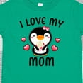 thumbnail image 4 of Inktastic I Love My Mom with Cute Penguin and Hearts Girls Toddler T-Shirt, 4 of 5