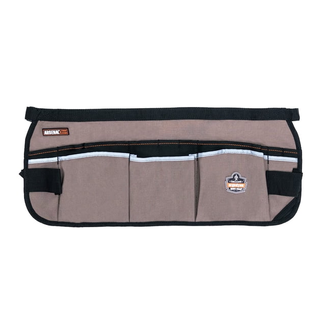 Delantal para herramientas Arsenal 5706, cintura de lona con 13 bolsillos, color gris