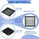 thumbnail image 3 of Rejilla de ventilación de plástico Uxcell de 10x10 pulgadas, salida de aire ajustable, rejillas de filtro de ventilación removibles, rejilla de aire de suministro, negra, 3 of 7