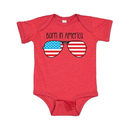 

Inktastic Born in America Gift Baby Boy or Baby Girl Bodysuit