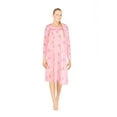 thumbnail image 2 of JEFFRICO Womens Long Sleeve Nightgowns Front Side Pocket Sleepwear Soft Pajama Dress Nightshirts Plus Size, 2 of 5