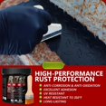 thumbnail image 4 of 4-in-1 Rust Converter & Metal Primer, 34 Fl Oz Black Rust Inhibitor  for Metal, Automotive Rust Reformer, Industrial Grade Water Based, Heat Resistance &, 4 of 6