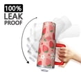 thumbnail image 3 of OBREWU Pink Strawberry Plants Fruit Tumbler with Handle and Lid,Pink Strawberry Plants Fruit 40oz Double Wall Vacuum Insulated Tumbler,Cups Gift for Women and Men, 3 of 7