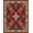 Red, Pattern 2, variant on ODIKA 2x3 Machine Washable Non-Slip Area Rug, Eclectic Bohemian Artistry Avant garde Decorative Statement High Traffic Rug, Pink, 666650