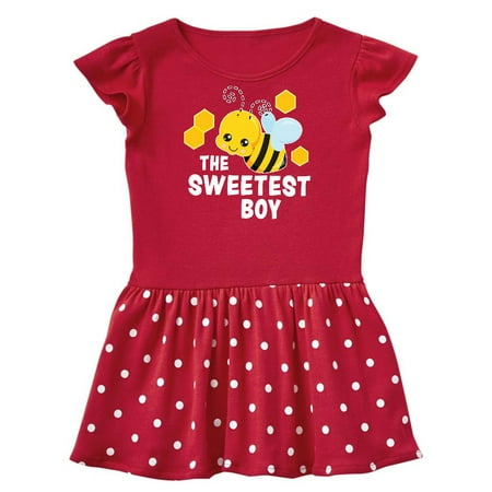 

Inktastic The Sweetest Boy with Bee and Honey Combs Gift Baby Girl Dress
