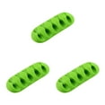 thumbnail image 1 of QualitChoice Silicone USB Cable Organizer Cable Winder Desktop Tidy Management Clips Cable Holder for Mouse Headphone Wire Organizer green 3Set, 1 of 6