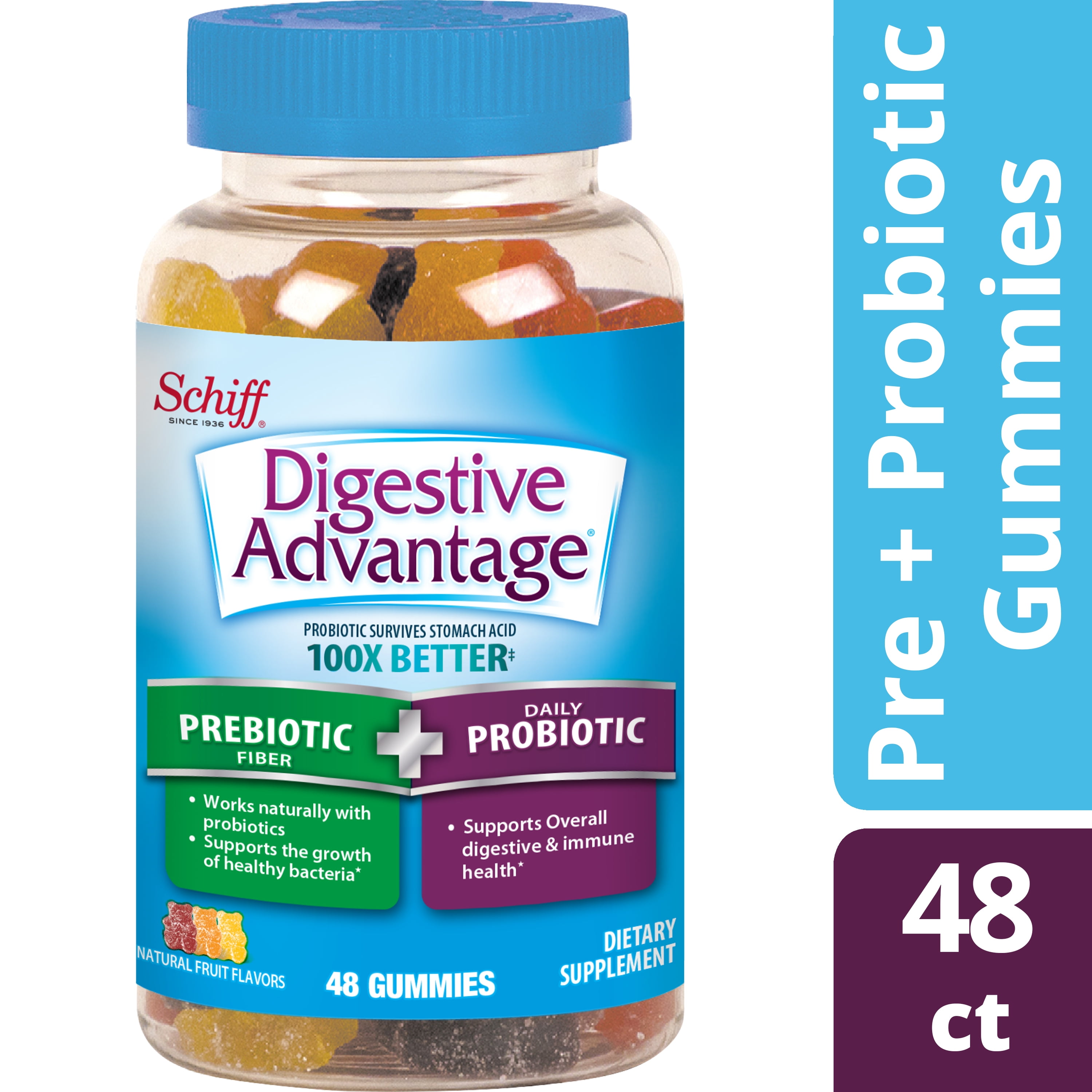 Buy Digestive Advantage Prebiotic Fiber Plus Daily Probiotic Gummies