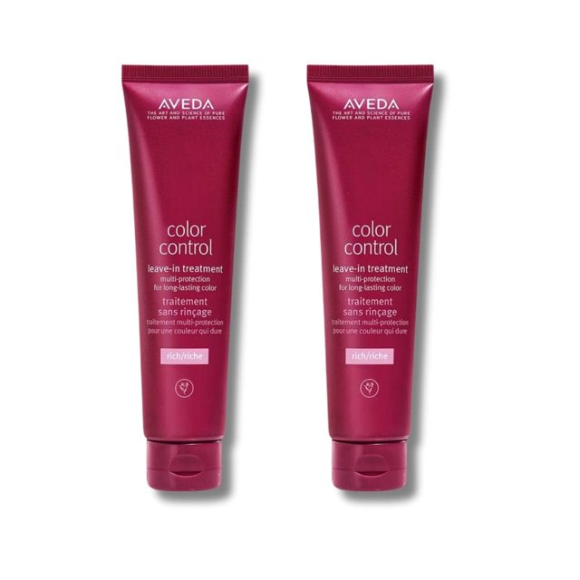 Aveda Contrôle des Couleurs Sans Rinçage Revitalisant Riche Sans Rinçage pour Cheveux Teints 100 ml - Lot de 2
