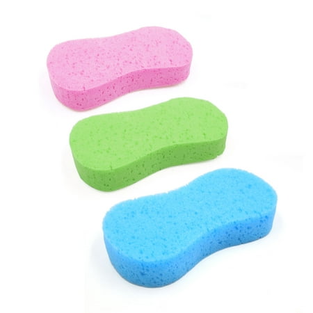 3Pcs Multicolor Compressed Sponge Polishing Cleaning Washing Pads for Car Body
