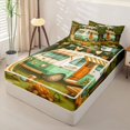 thumbnail image 2 of catabedysis Retro Camper Zipper Twin Comforter Sets with Fitted Sheet and 2 Pillowcases,Camp Life Print Zipper Bedding Set For Boys,Multicolor,Polkadot Reversible,4-Piece, 2 of 7