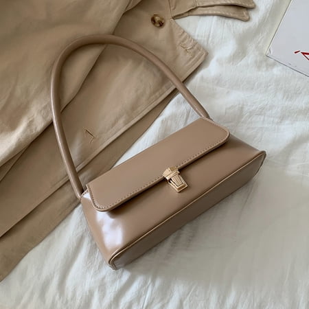 PU Leather Armpit Bag for Women Vintage Stylish Underarm Shoulder Bag Durable Metal Buckle Handbag with Comfortable Strap for Daily Commute Dating Shopping Casual Outings Streetwear