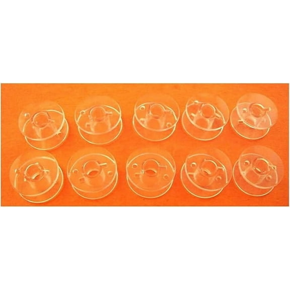 Teamwork Plastic Bobbins for Heavy Duty 44S 4411, 4423, 4452, 5511, 5523, 5532 (10)