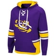 thumbnail image 2 of Men's Colosseum Purple LSU Tigers Lace Up 3.0 Pullover Hoodie, 2 of 3