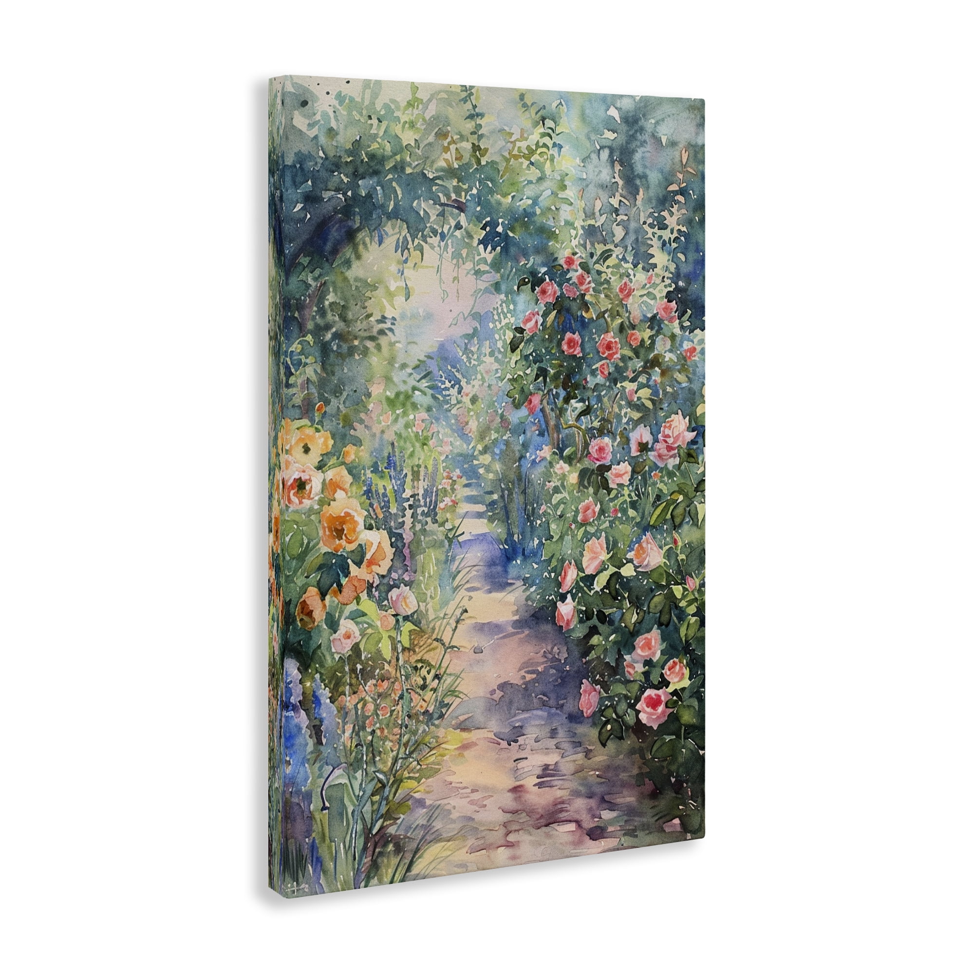 Stupell Industries Spring Garden Archway Landscape & Nature Painting Wrapped Canvas Art Print Wall Art, 30 x 45