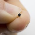 thumbnail image 2 of 14K Gold Nose bone stud with Black Cubic Zirconia 22g, 2 of 5