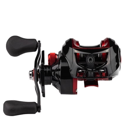 Fishing Reel Casting Reel Gear Ratio 7.1 :1Left Right Hand Reel Carp Fishing Wheels Reinforced Nylon Body White Bass