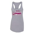 thumbnail image 2 of Wild Bobby My God is Stronger Than Breast Cancer Paint Splatter Cross Breast Cancer Awareness Women Racerback Tank Top, Heather Grey, Medium, 2 of 6