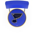 thumbnail image 2 of St. Louis Blues 30" Chrome Double Ring Swivel Bar Stool with a Back, 2 of 2