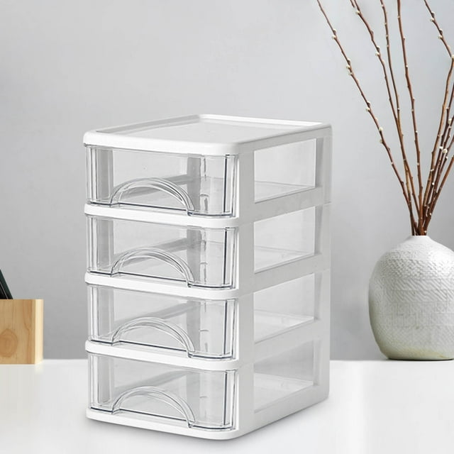 Sales Today Clearance! Transparent Small Drawer Storage Box, Plastic Mini Organizer for Stationery, Office Desk, Small Items, Compact Storage for Home and Office Deals of The Day Clearance!
