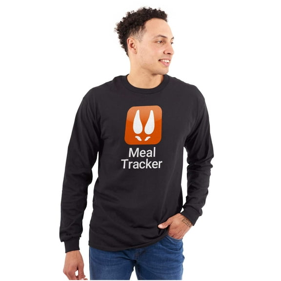Hunting Season Pun Meal Tracker Plus Size Long Sleeve Graphic Tee Shirt Brisco Brands 2X
