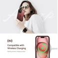 thumbnail image 6 of Designed for iPhone 15 Case, [Support Wireless Charging] Soft Silicone Slim Anti-Scratch Phone Case Cover for iPhone 15 6.1 inch, Wine Red, 6 of 12
