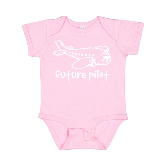 Inktastic Future Pilot Airplane Doodle Plane Boys or Girls Baby Bodysuit