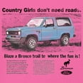 thumbnail image 3 of Ford Bronco Country Girls Don't Need Roads Women's Tank Top Vintage Truck Fan 4x4 Off Road Adventure Classic Car, 3 of 7