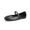 thumbnail image 2 of Domuza Womens Mary Jane Shoes Slip on Dressy Ballerina Flats Shoes for Women 2026 New Comfy Non-Slip Flats for Casual Work Office Black 5（EU-35）, 2 of 7