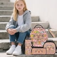 thumbnail image 2 of Jeiento Boys Backpack And Lunch Box Set Large Capacity Back To School Backpack For Girls Cute Capybara Trendy 16 Inch Backpack Kids Daypack for Primary Elementary, 2 of 6