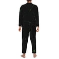 thumbnail image 7 of Salouo Black Marble Print Button-Front Long Sleeve Pajama Set for Men, Soft 2Pjs Men's Long Sleeve Sleepwear -XX-Large, 7 of 7