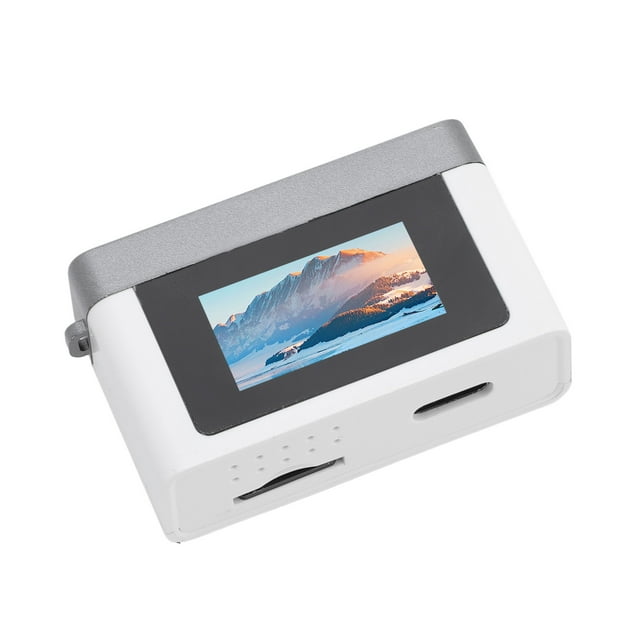 Mini Keychain Camera, 1080P 12MP Digital Camera with 0.96 Inch Screen, Memory Card, USB Charging Cable, 1080P HD Video Compact Camcorder White