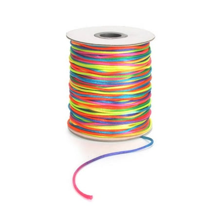 Satin Cord - Rattail Satin Cord Rainbow 2Mm 144Yd