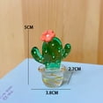 thumbnail image 5 of Juego de 4 cactus transparentes hechos a mano hermosos cactus suculentos para fiestas, bodas, spa, hogar, decoración de coche, regalos TUNC Sencillez, 5 of 5