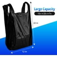 thumbnail image 5 of Versatile Plastic Bags for Home and Small Businesses - MH Black Bags with Handles, 100 Count, 5 of 7