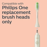 Philips One by Sonicare Rechargeable Toothbrush, Snow, HY1200/27