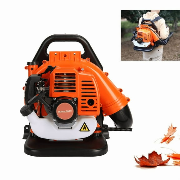 Seipouy Backpack Leaf Blower, 52CC 1.7 HP 2-Cycle Gas Leaf Blower, 550 CFM , 200 MPH , Powerful Clearing Performance and Ergonomic Design