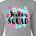 thumbnail image 4 of Inktastic Sister Squad Hearts Long Sleeve T-Shirt, 4 of 5