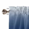 thumbnail image 5 of Tier Curtains 45 Inches Long, Navy Blue Ombre Window Treatment Curtain Drapes, Modern Abstract Art Gradient Aesthetics Window Half Privacy Curtains for Bedroom Bathroom, 42"x45", 2 Panels, 5 of 7
