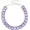 Purple, variant on Rhinestone Gemstone Choker Collar Necklace for Women Sparkly Colorful Emerald Neck Chain Statement Necklace