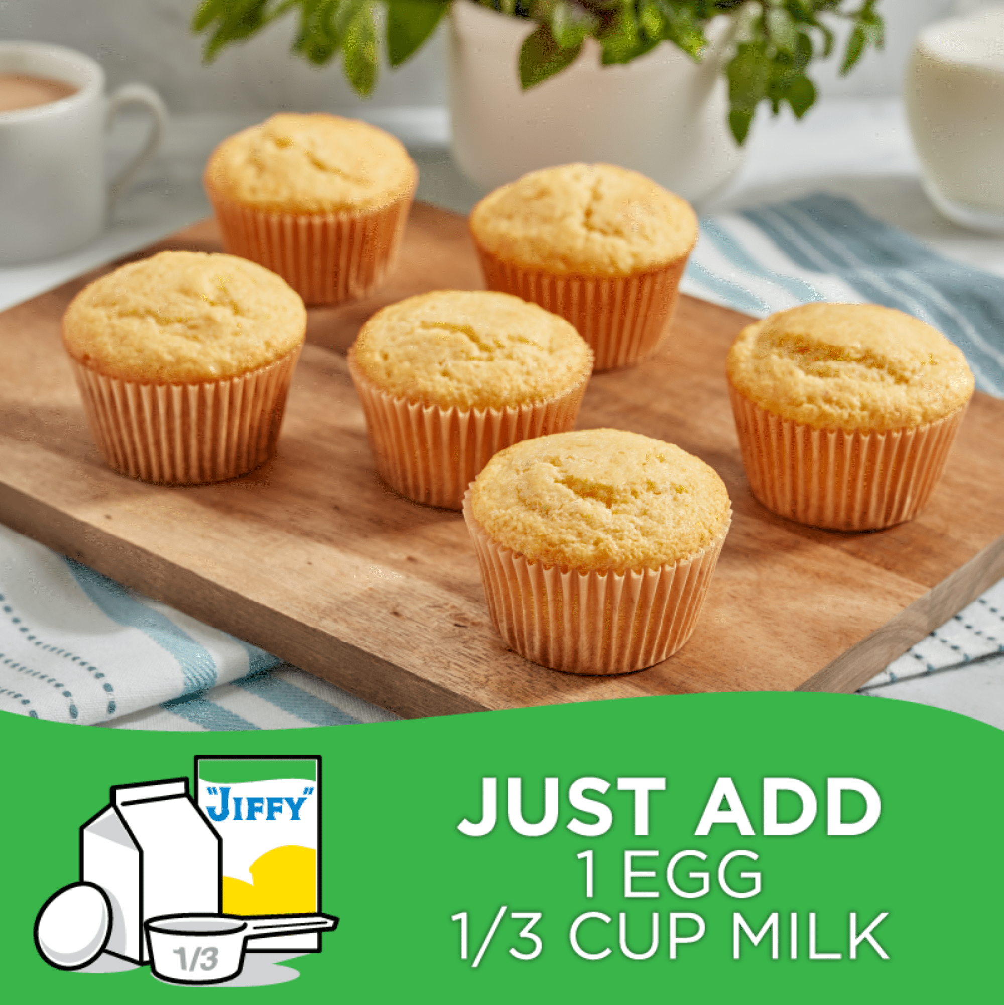 "JIFFY" Vegetarian Corn Muffin Mix, 8.5 oz Box