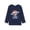 Navy Space Basketball, variant on FOSTKU Blue Crewneck T-Shirt for Boys - Soft Long Sleeve Vibrant Monster Truck Graphic Tee Size 8