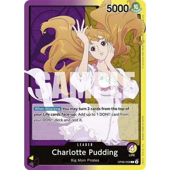 One Piece Two Legends Leader Charlotte Pudding OP08-058