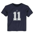 thumbnail image 2 of Toddler Nike Micah Parsons Navy Dallas Cowboys Player Name & Number T-Shirt, 2 of 3