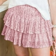 thumbnail image 3 of Wdfiry Women's Sequin Ruffle Mini Skirt Sparkly High Waist Lined Layered Flared Pleated Shiny Party Club Short Skirts, 3 of 6