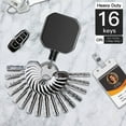 thumbnail image 4 of Heavy Duty Metal Retractable Carabiner Keychain Belt Badge Reels Clip 28.3Inch Reinforced Steel Wire Cord, 4 of 6